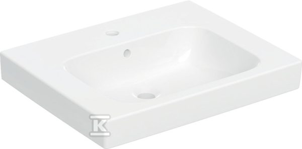 Modo Umywalka, B60cm, H15.5cm, T48.5cm, z przelewem, z otworem na baterię 502.832.00.1
