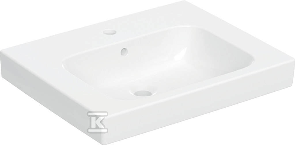 Modo Umywalka, B60cm, H15.5cm, T48.5cm, z przelewem, z otworem na baterię 502.832.00.1 - obrazek 1