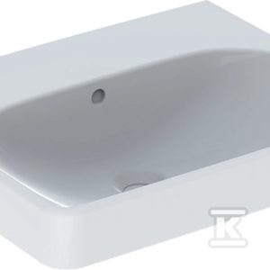 Smyle Square Umywalka, B55cm, H16.5cm, T44cm, z przelewem, bez otworu na baterię 501.574.00.1