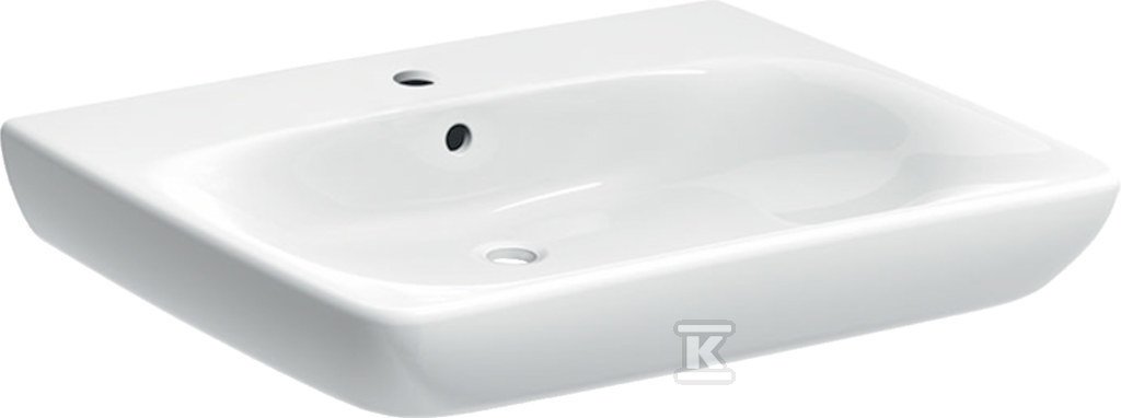Umywalka Selnova Comfort B65 cm, H15 cm, T55 cm, z przelewem, z otworem na baterię 501.463.00.7 - obrazek 1