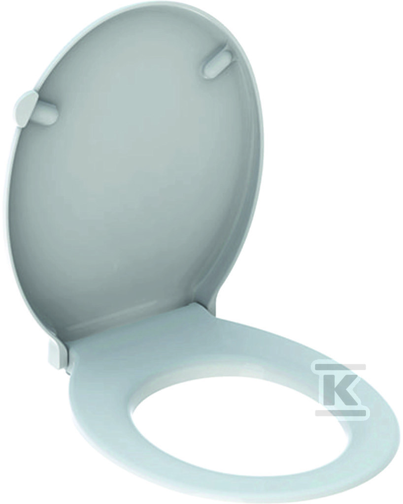 Deska sedesowa WC antybakteryjna Selnova Comfort mocowanie od góry, zachodząca pokrywa, łazienka bez barier biała 501.559.01.1 - obrazek 1