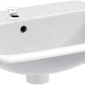 Umywalka wpuszczana w blat Selnova Square B55 cm, H17 cm, T45 cm, z przelewem, z otworem na baterię 500.306.01.1 Umywalka wpuszczana w blat Selnova Square B55 cm, H17 cm, T45 cm, z przelewem, z otworem na baterię 500.306.01.1