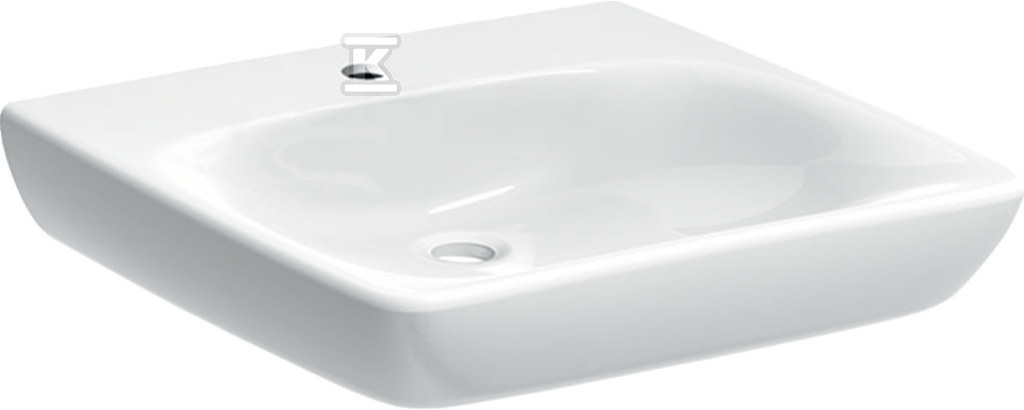 Umywalka Selnova Comfort B55 cm, H15 cm, T55 cm, bez przelewu, z otworem na baterię 500.187.01.7 - obrazek 1