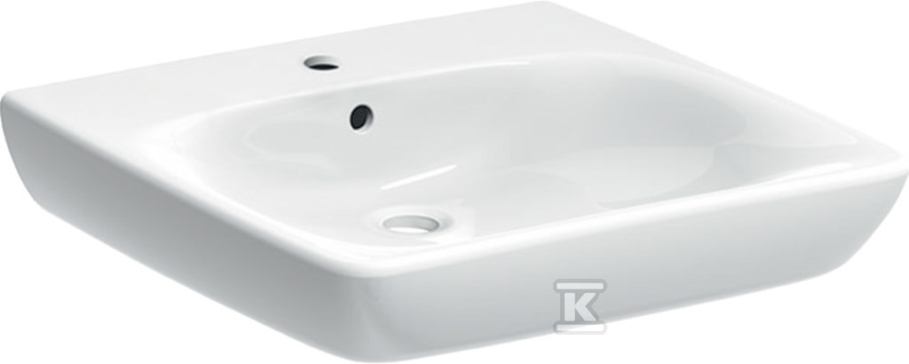 Umywalka Selnova Comfort B55 cm, H15 cm, T55 cm, z przelewem, z otworem na baterię 501.461.00.7 - obrazek 1