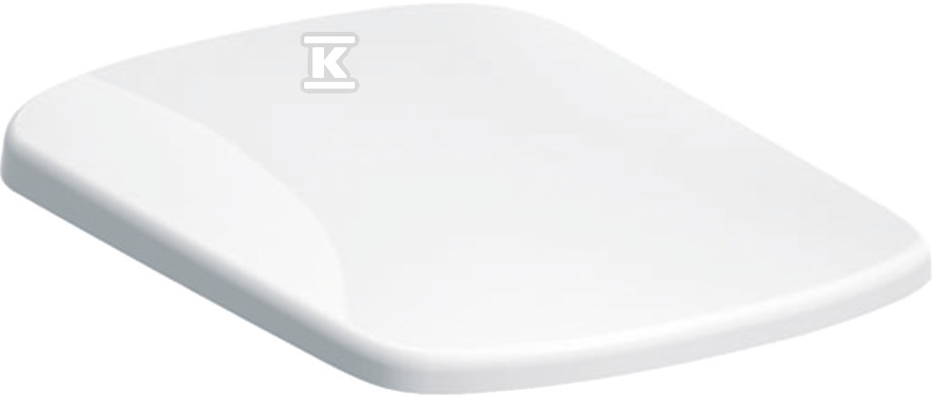 Deska sedesowa WC wolnoopadająca Selnova Compact mocowanie od góry, kształt geometryczny, wypinane zawiasy, zachodząca pokrywa biała 501.930.01.1 - obrazek 1
