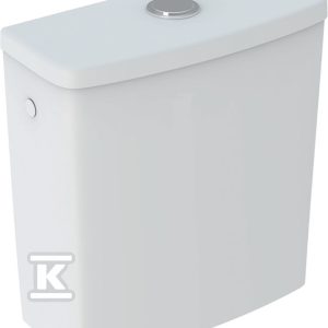 Spłuczka nasadzana Selnova Square B36.5 cm, H39.5 cm, T16.5 cm, spłukiwanie dwudzielne, przyłącze wody z boku, obracana, do WC Rimfree 501.578.01.1