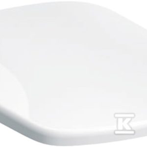 Deska sedesowa WC wolnoopadająca Selnova Compact mocowanie od góry, kształt geometryczny, zachodząca pokrywa, antybakteryjna biała 502.898.00.1