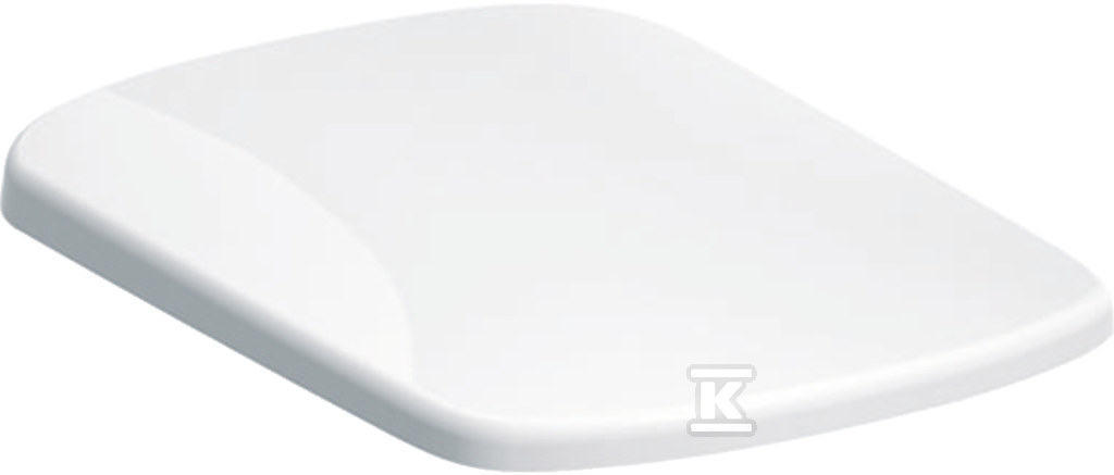 Deska sedesowa WC wolnoopadająca Selnova Compact mocowanie od góry, kształt geometryczny, zachodząca pokrywa, antybakteryjna biała 502.898.00.1 - obrazek 1
