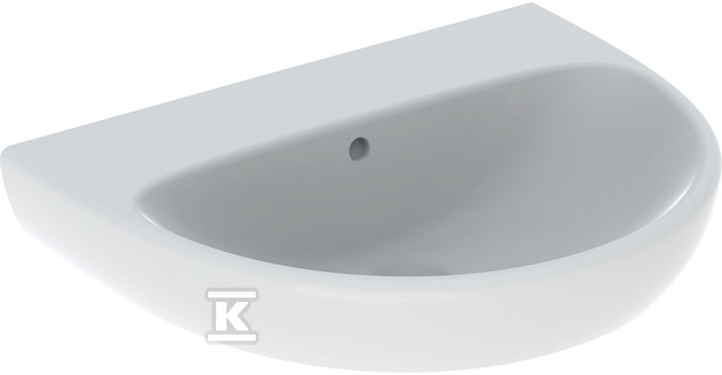 Selnova Umywalka, B60cm, H18cm, T48cm, z przelewem, bez otworu na baterię 500.305.01.5 - obrazek 1