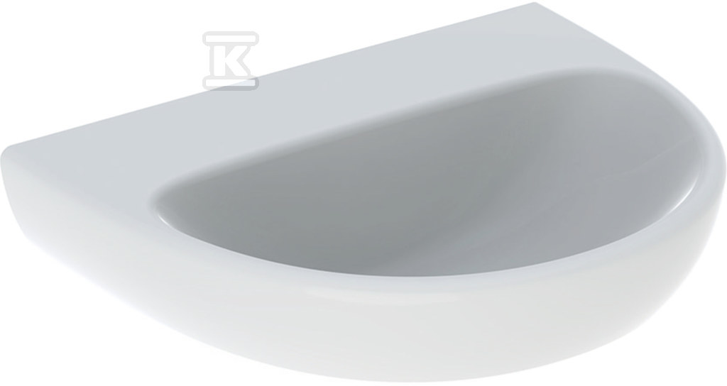 Selnova Umywalka, B55cm, H18cm, T44cm, bez przelewu, bez otworu na baterię 500.315.01.5 - obrazek 1