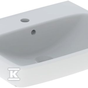 Umywalka Selnova Square B55 cm, H17.5 cm, T44 cm, z przelewem, z otworem na baterię 500.290.01.7 Umywalka Selnova Square B55 cm, H17.5 cm, T44 cm, z przelewem, z otworem na baterię 500.290.01.7