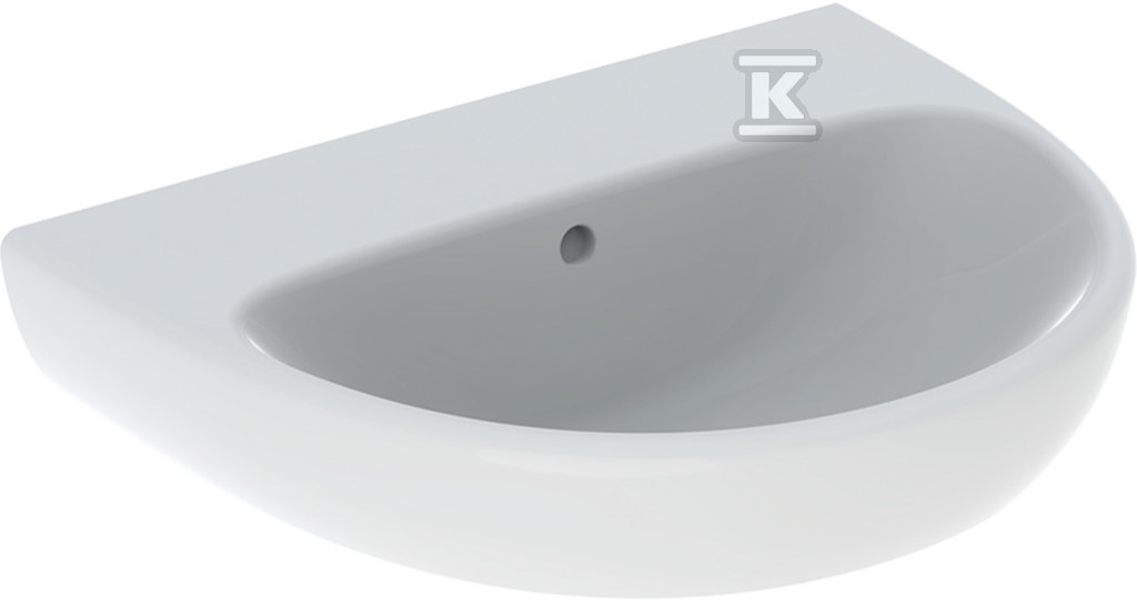 Selnova Umywalka, B55cm, H18cm, T44cm, z przelewem, bez otworu na baterię 500.304.01.7 - obrazek 1