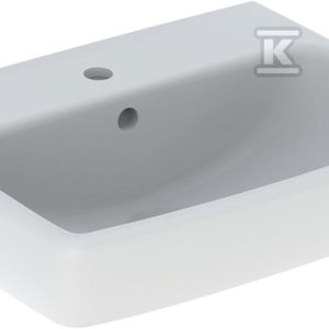 Umywalka kompaktowa Selnova Square B50 cm, H17 cm, T42 cm, z przelewem, z otworem na baterię 500.310.01.7 Umywalka kompaktowa Selnova Square B50 cm, H17 cm, T42 cm, z przelewem, z otworem na baterię 500.310.01.7