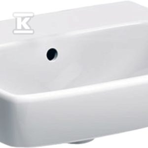 Selnova Square Umywalka kompaktowa, B50cm, H17cm, T42cm, z przelewem, bez otworu na baterię 500.301.01.7 Selnova Square Umywalka kompaktowa, B50cm, H17cm, T42cm, z przelewem, bez otworu na baterię 500.301.01.7