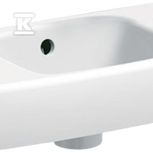 Umywalka kompaktowa Selnova Compact B45 cm, H14.5 cm, T25 cm, krótka, z powierzchnią odkładczą po lewej stronie, z przelewem, z otworem na baterię po prawej stronie 500.318.01.5