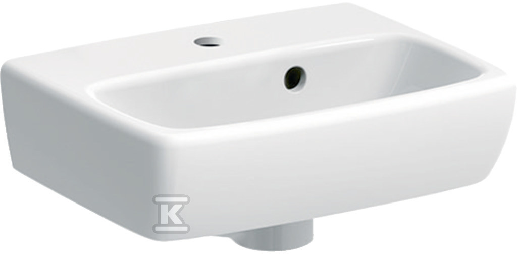 Umywalka kompaktowa Selnova Square B36 cm, H14.5 cm, T28 cm, z przelewem, z otworem na baterię 500.316.01.7 - obrazek 1