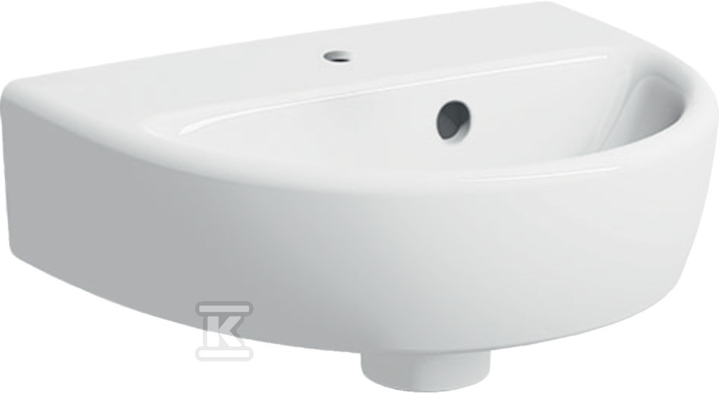 Umywalka kompaktowa Selnova B36 cm, H15 cm, T29 cm, z przelewem, z otworem na baterię 500.320.01.7 - obrazek 1