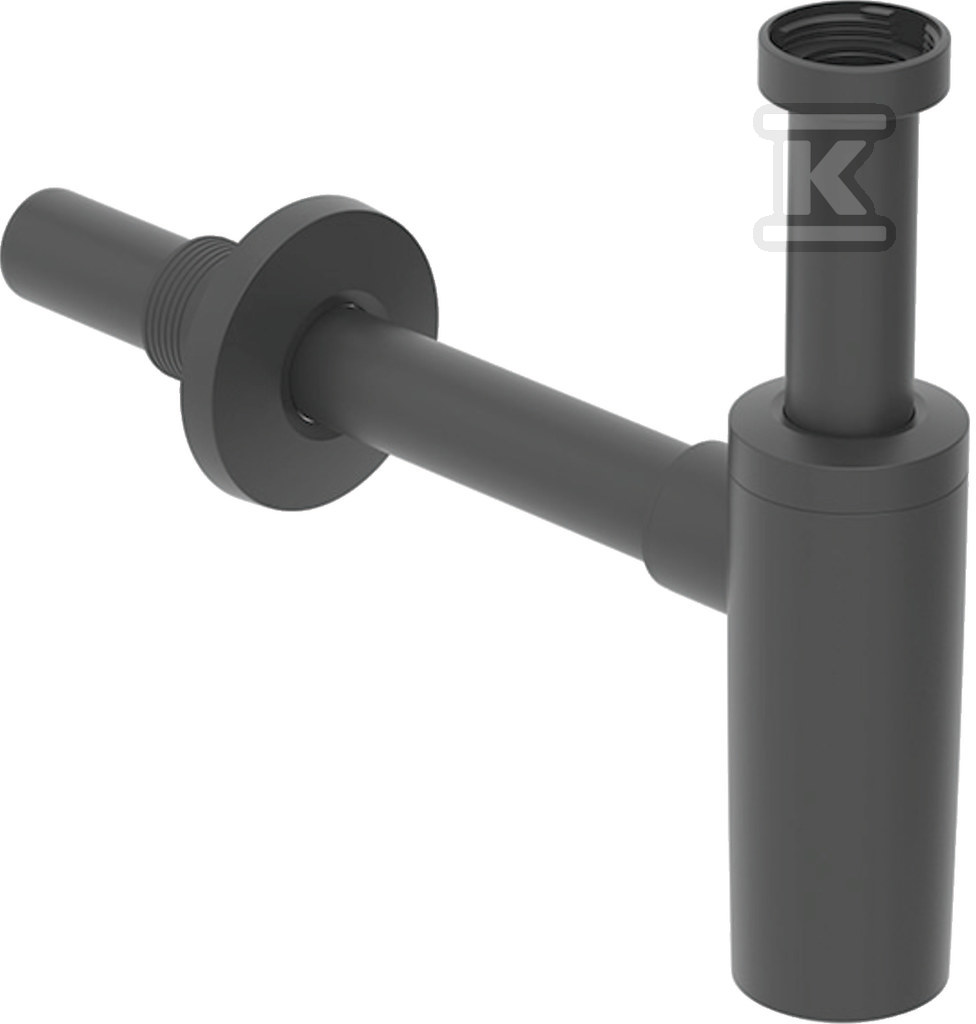Syfon umywalkowy R 1 1/4"x40mm, czarny mat 151.035.14.1 - obrazek 1