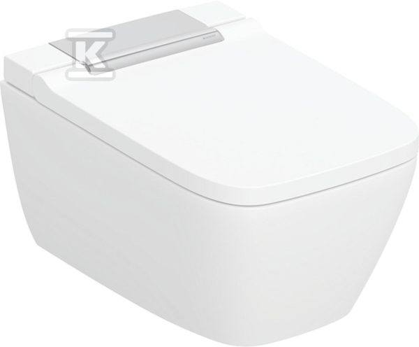 Miska myjąca z funkcją higieny intymnej AquaClean Sela Square, wisząca miska WC, chrom 146.250.21.1