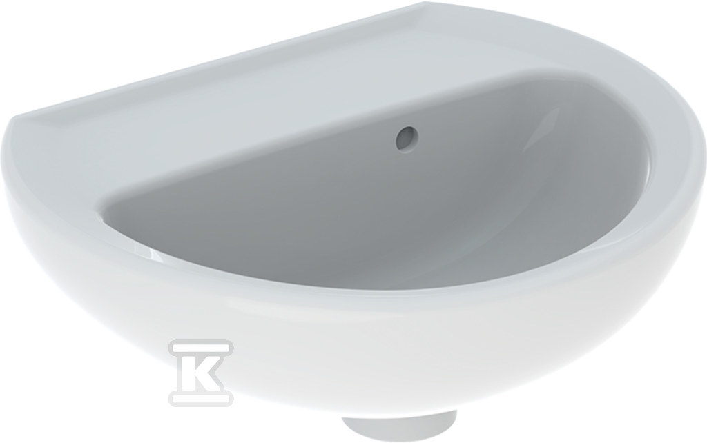 Rekord umywalka kompaktowa, B40cm, H15.5cm, T33cm, z otworem na baterię, z asymetrycznym przelewem K92040000 - obrazek 1