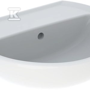 Umywalka kompaktowa Rekord – B50 cm, H16,5 cm, T41 cm, bez otworu na baterię, z przelewem, bez powierzchni odkładczej K91050000
