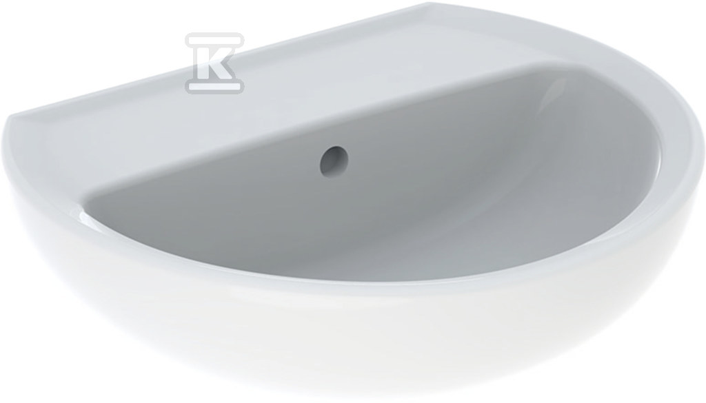 Umywalka kompaktowa Rekord - B50 cm, H16,5 cm, T41 cm, bez otworu na baterię, z przelewem, bez powierzchni odkładczej K91050000 - obrazek 1