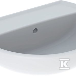 Rekord umywalka, B55cm, H17cm, T42cm, bez otworu na baterię, z przelewem K91055000 Rekord umywalka, B55cm, H17cm, T42cm, bez otworu na baterię, z przelewem K91055000