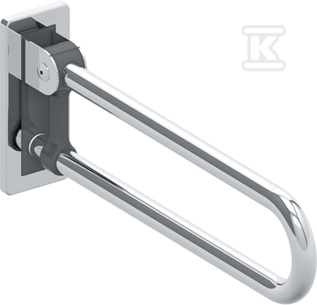 Lehnen Concept Pro poręcz ścienna łukowa uchylna, L60cm, stal nierdzewna gładka L60401000 - obrazek 1