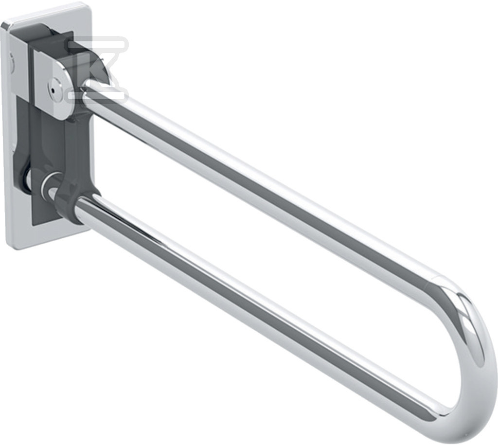 Lehnen Concept Pro poręcz ścienna łukowa uchylna, L70cm, stal nierdzewna gładka L60402000 - obrazek 1