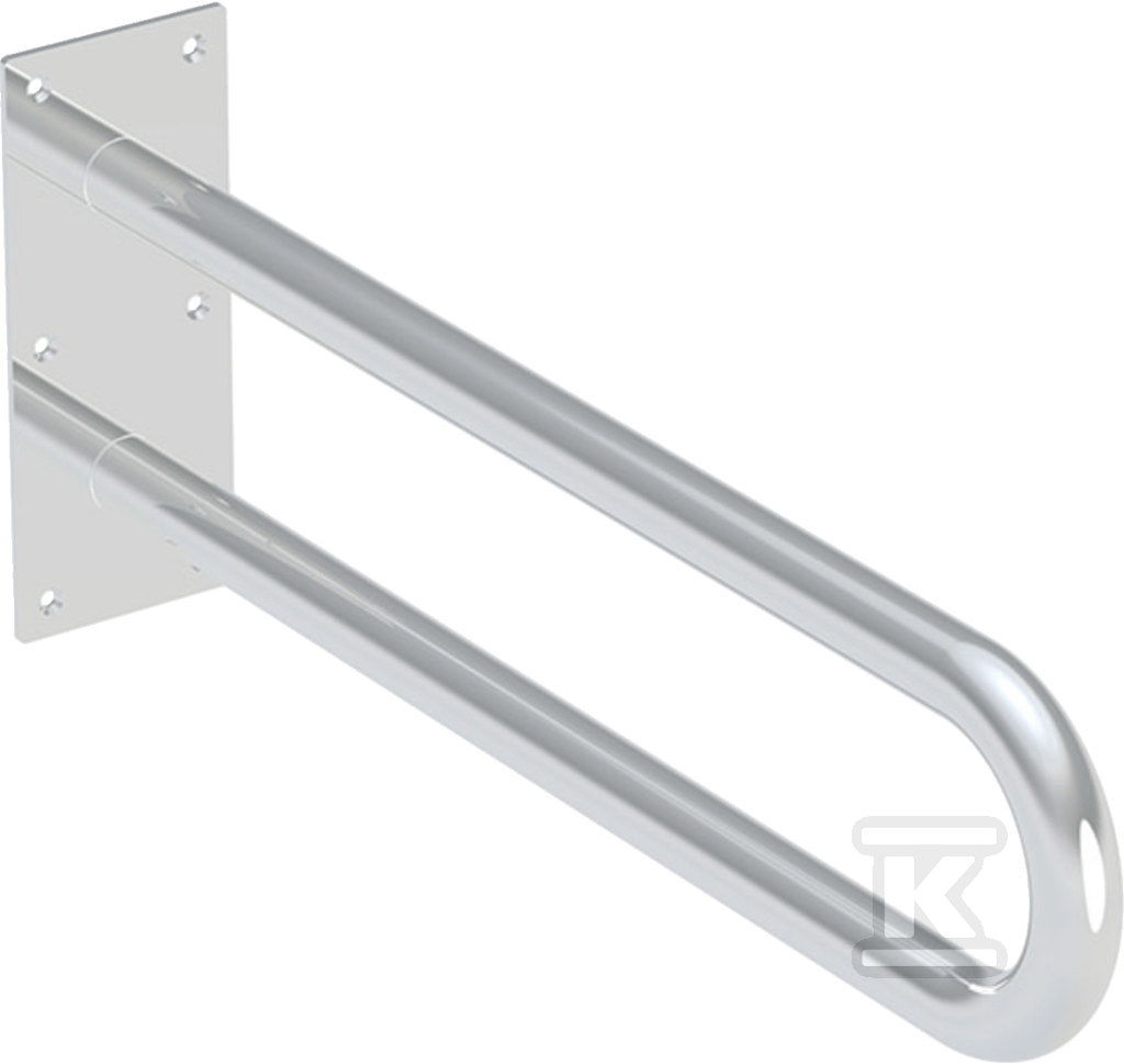 Lehnen Funktion poręcz ścienna łukowa stała, L60cm, stal nierdzewna gładka L1054601 - obrazek 1