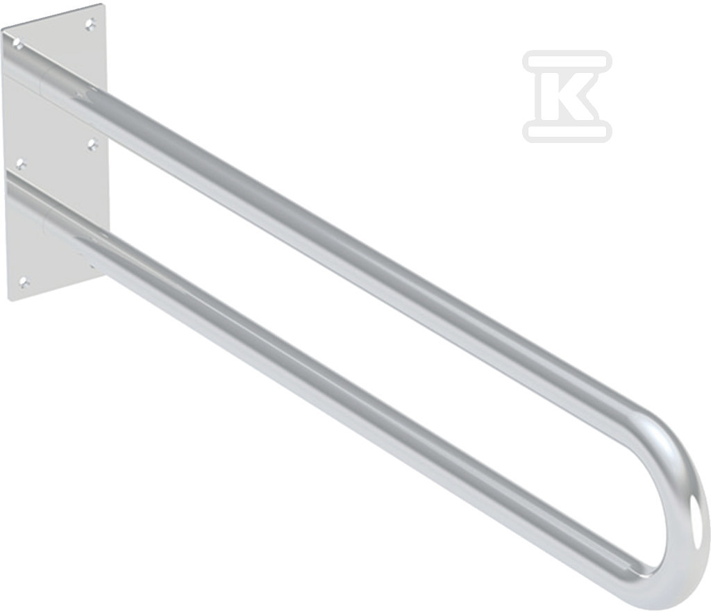 Lehnen Funktion poręcz ścienna łukowa stała, L85cm, stal nierdzewna gładka L1054501 - obrazek 1