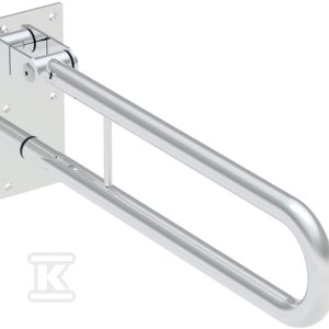 Lehnen Funktion poręcz ścienna łukowa uchylna, L60cm, stal nierdzewna gładka L1061201