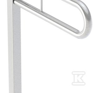 Lehnen Funktion poręcz stojąca łukowa uchylna, H90cm, T56.5cm, stal nierdzewna gładka L1061401