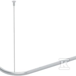 Lehnen Concept Pro drążek do zasłony prysznicowej, wygięty, L120cm, stal nierdzewna gładka L63102000 Lehnen Concept Pro drążek do zasłony prysznicowej, wygięty, L120cm, stal nierdzewna gładka L63102000