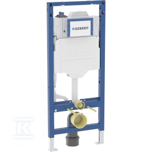Stelaż podtynkowy Geberit Duofix do wiszących misek WC, 120 cm, ze spłuczką podtynkową Sigma 12 cm, ze spłukiwaniem higienicznym HS50, dwa przyłącza wody 111.076.00.2