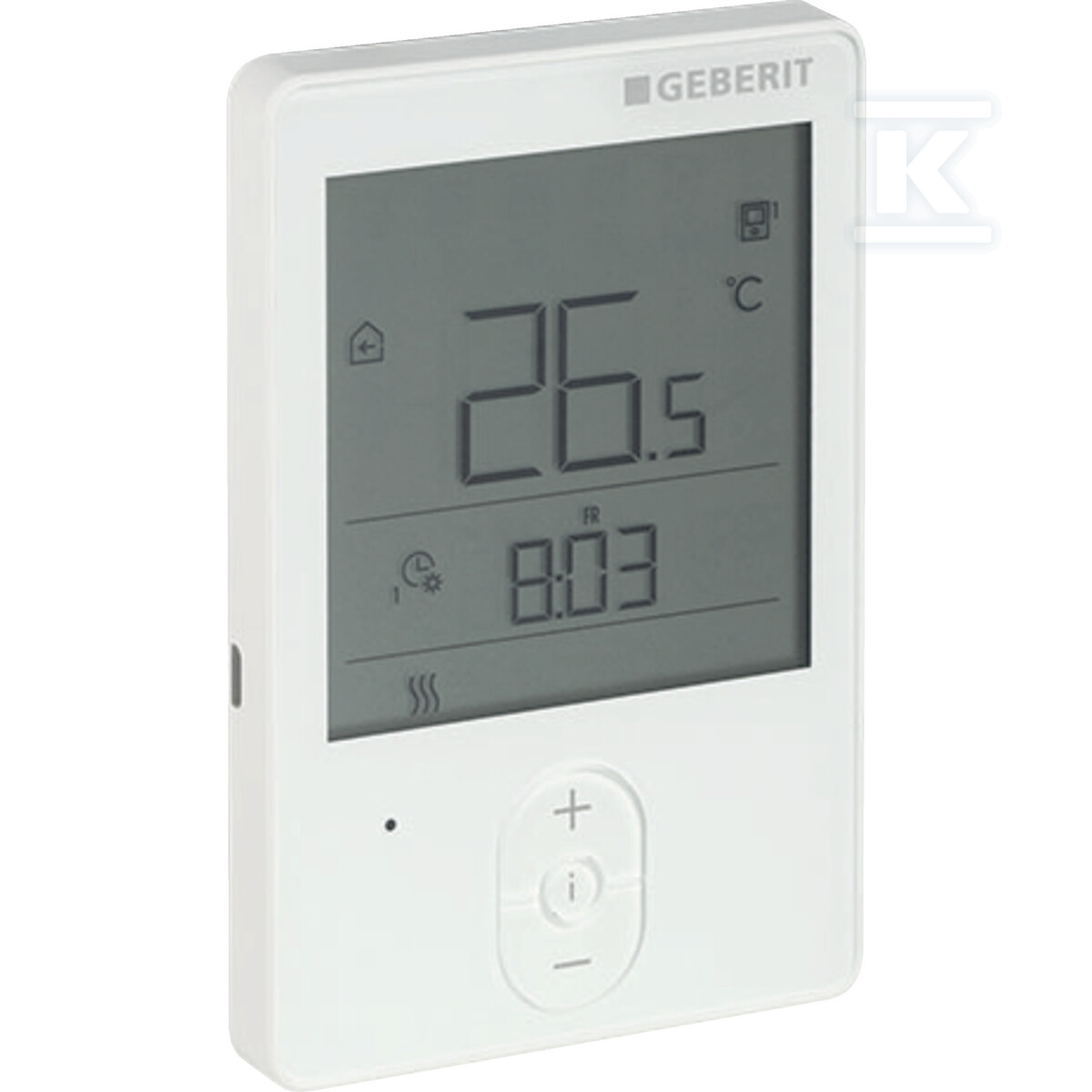 Termostat pokojowy Geberit RCD1: Przyłącze=Bezprzewodowo, Pobór mocy=0.02W 651.426.00.1 - obrazek 1