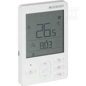 Termostat pokojowy Geberit RCD2: Przyłącze=Bezprzewodowo, Pobór mocy=0.02W 651.428.00.1 Termostat pokojowy Geberit RCD2: Przyłącze=Bezprzewodowo, Pobór mocy=0.02W 651.428.00.1