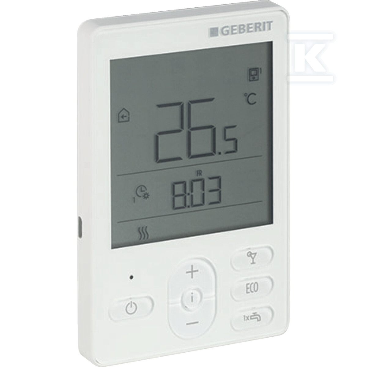 Termostat pokojowy Geberit RCD2: Przyłącze=Przewodowo, Pobór mocy=0.02W 651.427.00.1 - obrazek 1