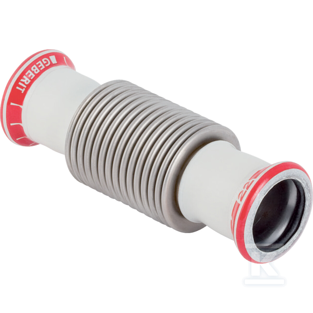 Kompensator rurowy osiowy Geberit Mapress C-Stahl z mufami zaprasowywanymi: d=108mm 23941 - obrazek 1