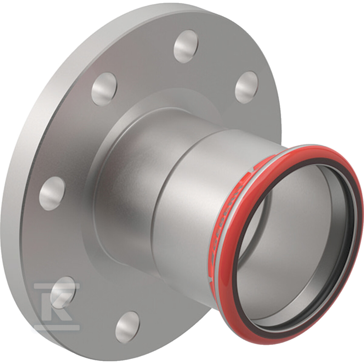 Kołnierz Geberit Mapress C-Stahl PN 10/16, z mufą zaprasowywaną: d=108mm, DN=100 23761 - obrazek 1