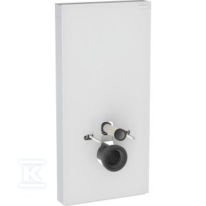 Moduł sanitarny Monolith do wiszącej miski WC, 101 cm, obudowa przednia ze szkła: Front: biały / szkło satynowane, Obudowa boczna: aluminium szczotkowane 131.021.TD.5 Moduł sanitarny Monolith do wiszącej miski WC, 101 cm, obudowa przednia ze szkła: Front: biały / szkło satynowane, Obudowa boczna: aluminium szczotkowane 131.021.TD.5