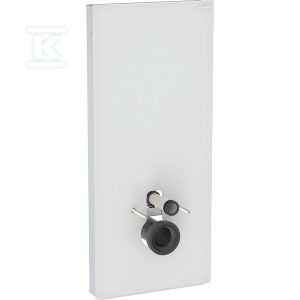 Moduł sanitarny Monolith do wiszącej miski WC, 114 cm, obudowa przednia ze szkła: Front: biały / szkło satynowane, Obudowa boczna: aluminium szczotkowane 131.031.TD.5 Moduł sanitarny Monolith do wiszącej miski WC, 114 cm, obudowa przednia ze szkła: Front: biały / szkło satynowane, Obudowa boczna: aluminium szczotkowane 131.031.TD.5