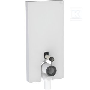Moduł sanitarny Monolith Plus do stojącej miski WC, 101 cm, obudowa przednia ze szkła: Front: biały / szkło satynowane, Obudowa boczna: aluminium szczotkowane 131.202.TD.7 Moduł sanitarny Monolith Plus do stojącej miski WC, 101 cm, obudowa przednia ze szkła: Front: biały / szkło satynowane, Obudowa boczna: aluminium szczotkowane 131.202.TD.7