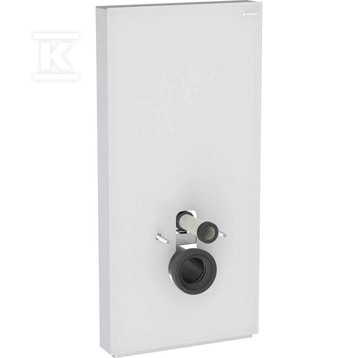 Moduł sanitarny Monolith Plus do wiszącej miski WC, 101 cm, obudowa przednia ze szkła: Kolor podświetlenia=2200-4000K, Front: biały / szkło satynowane, Obudowa boczna: aluminium szczotkowane 131.222.TD.7 - obrazek 1