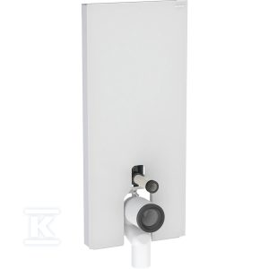 Moduł sanitarny Monolith Plus do stojącej miski WC, 114 cm, obudowa przednia ze szkła: Front: biały / szkło satynowane, Obudowa boczna: aluminium szczotkowane 131.233.TD.7 Moduł sanitarny Monolith Plus do stojącej miski WC, 114 cm, obudowa przednia ze szkła: Front: biały / szkło satynowane, Obudowa boczna: aluminium szczotkowane 131.233.TD.7