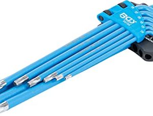 BGS 35105 Zestaw kluczy imbusowych profil T (do Torx) / z otworem T10 T50 9 szt. BGS 35105 Zestaw kluczy imbusowych profil T (do Torx) / z otworem T10 T50 9 szt.