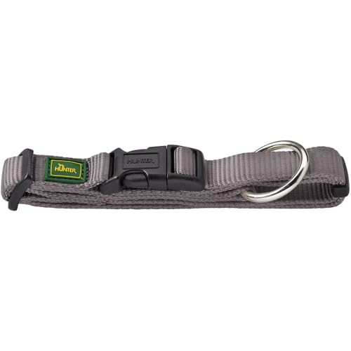 HUNTER Vario Plus kołnierz nylonowy, 20 cm, średni, szary