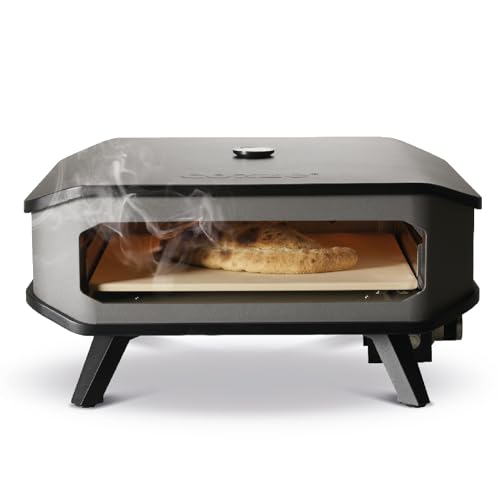 cozze Zestaw startowy do pizzy gazowej, z reduktorem ciśnienia wężem, mobilny piec pizzy, kamień grill gazowy regulowany 400, kamieniem 34 x cm - obrazek 1