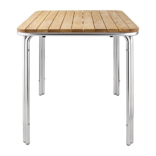 Bolero GL982 kwadratowy popiół i stół aluminiowy
