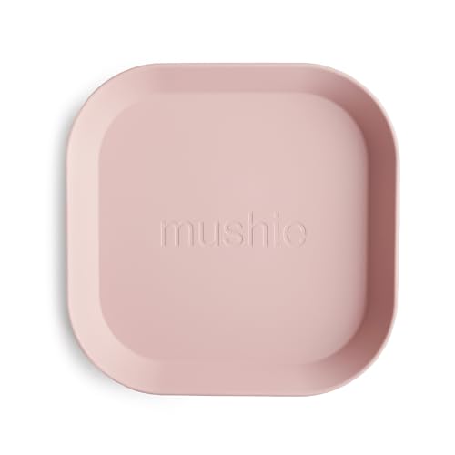 Mushie Talerze Dla Dzieci – Zestaw 2 Talerzy – Blush Square